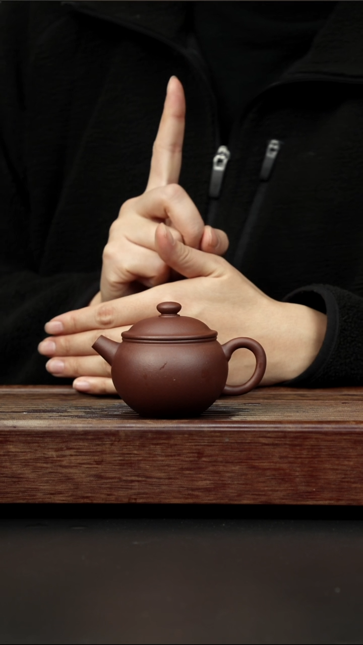 茶壶紫砂老紫泥 小巨轮