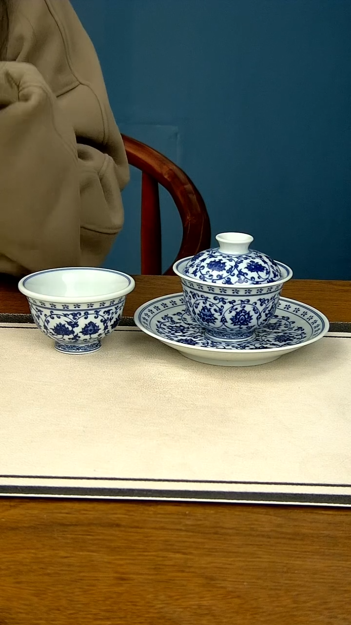 【闪购商品】青花缠枝莲三件套....大压