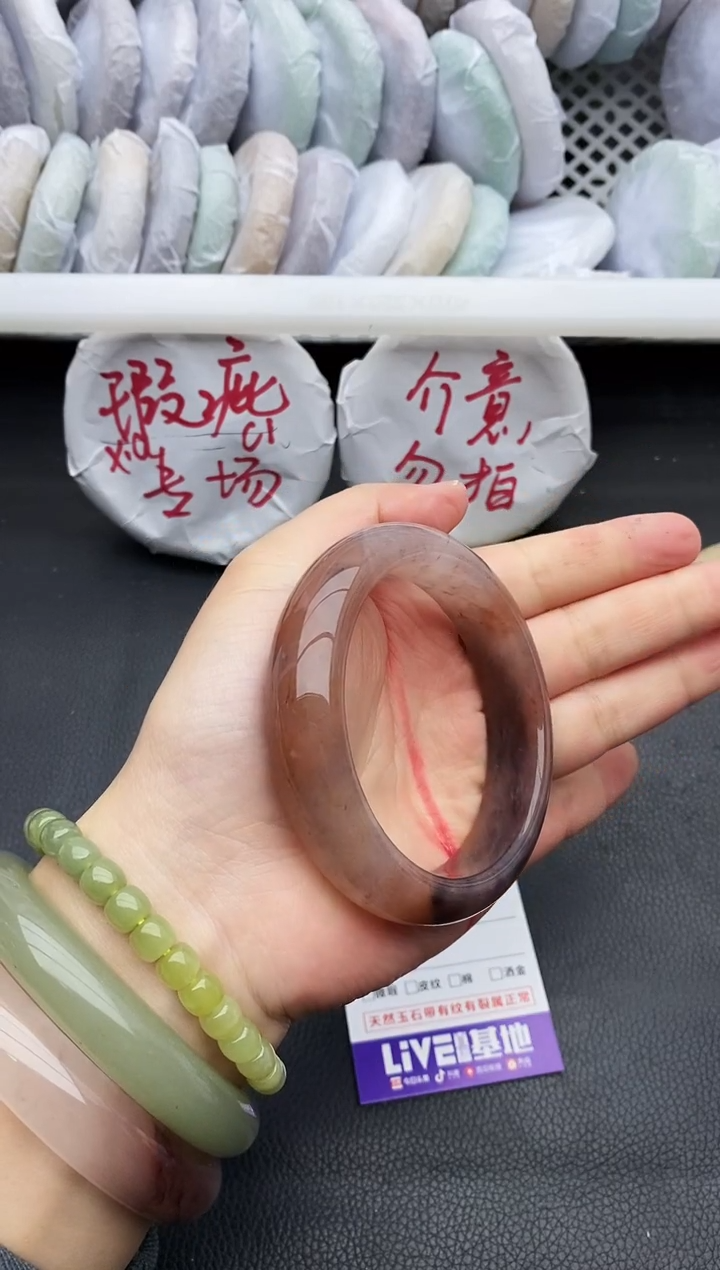 未镶嵌手镯石英质玉瑕疵116+59/60