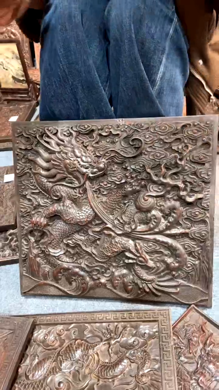 【闪购商品】木A紫檀雕刻板一物一拍以直播间为准