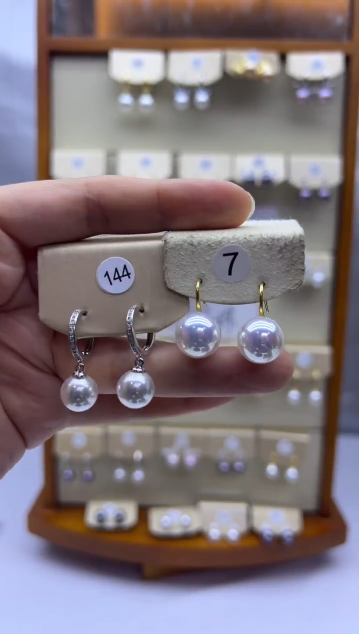 未镶嵌耳饰淡水珍珠144+7