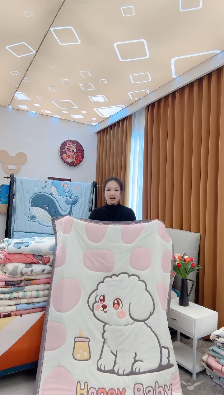 棉质花小奶狗粉-120x150