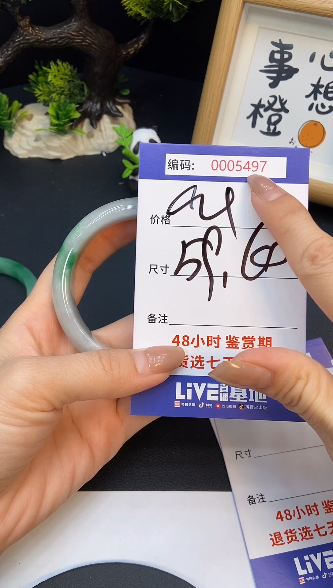 未镶嵌手镯翡翠0005497