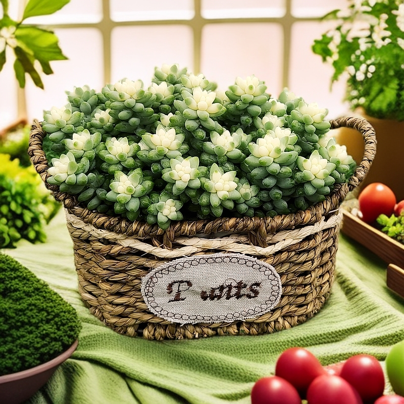 中秋节玉坠锦 多肉拼盘室内外好养带盆栽好多肉盆栽植物 组合观赏