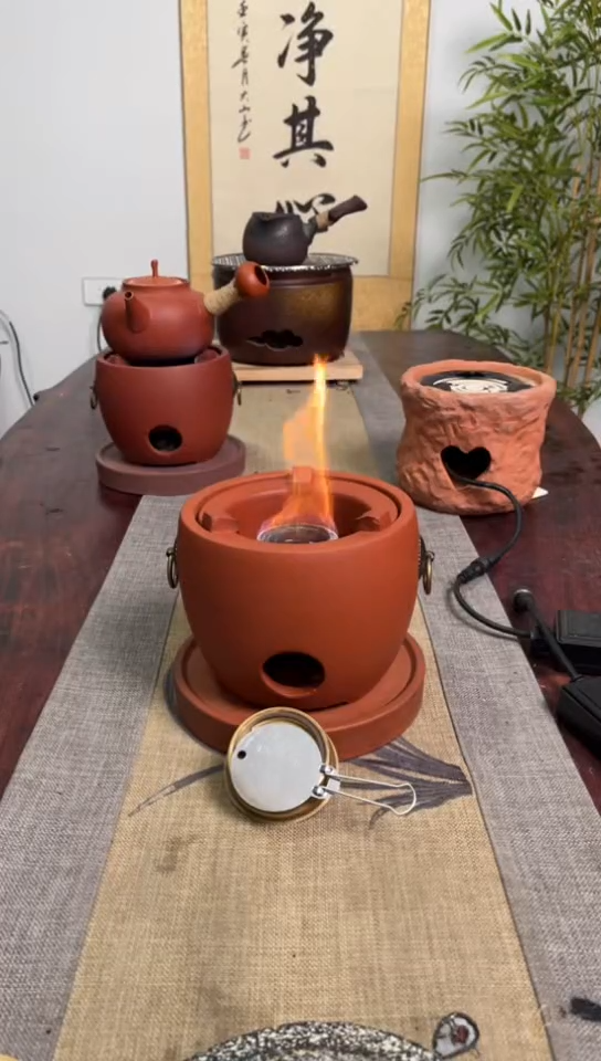 【闪购商品】圆口炉＋铜酒精灯（送炉垫）