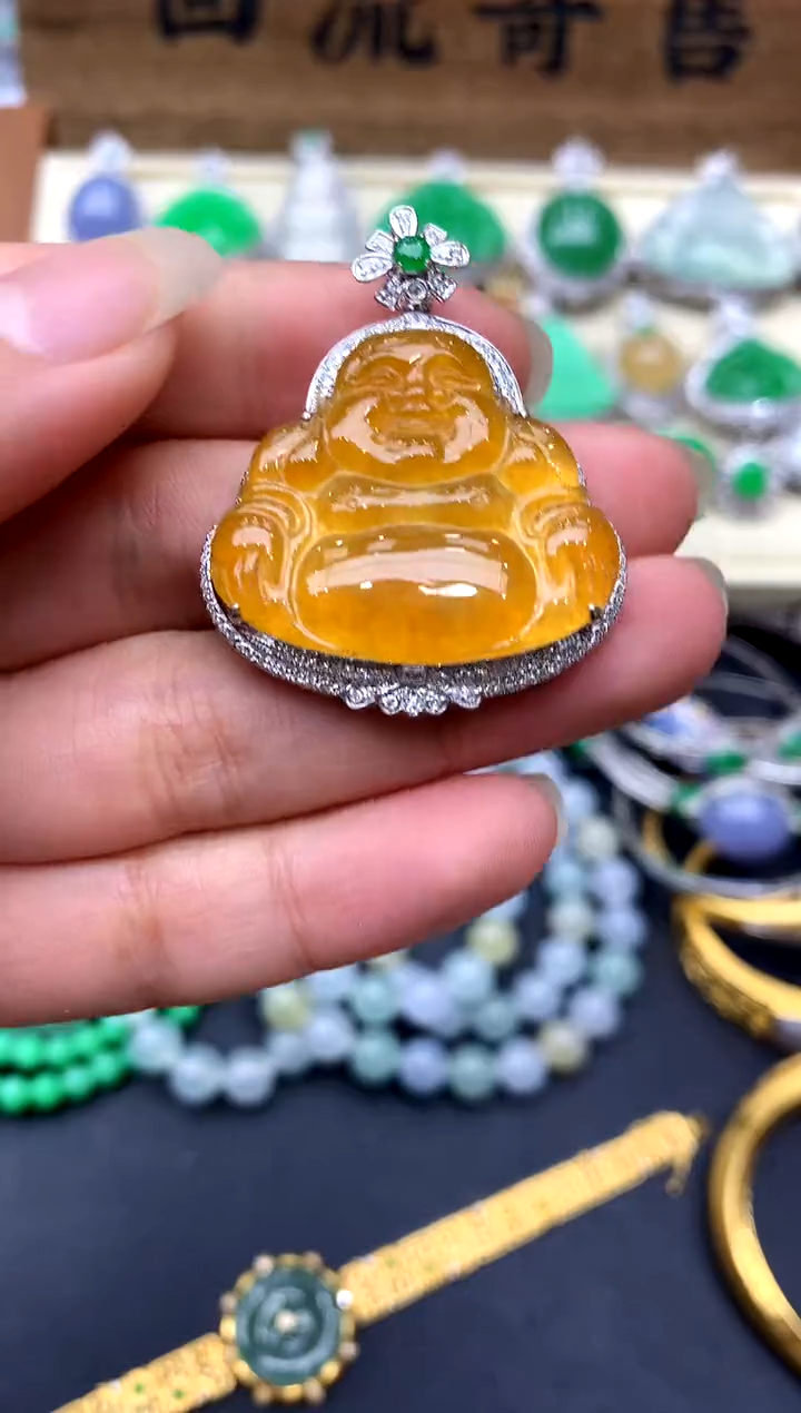 【闪购商品】翡翠颈饰18K金镶嵌352-中国好珍宝