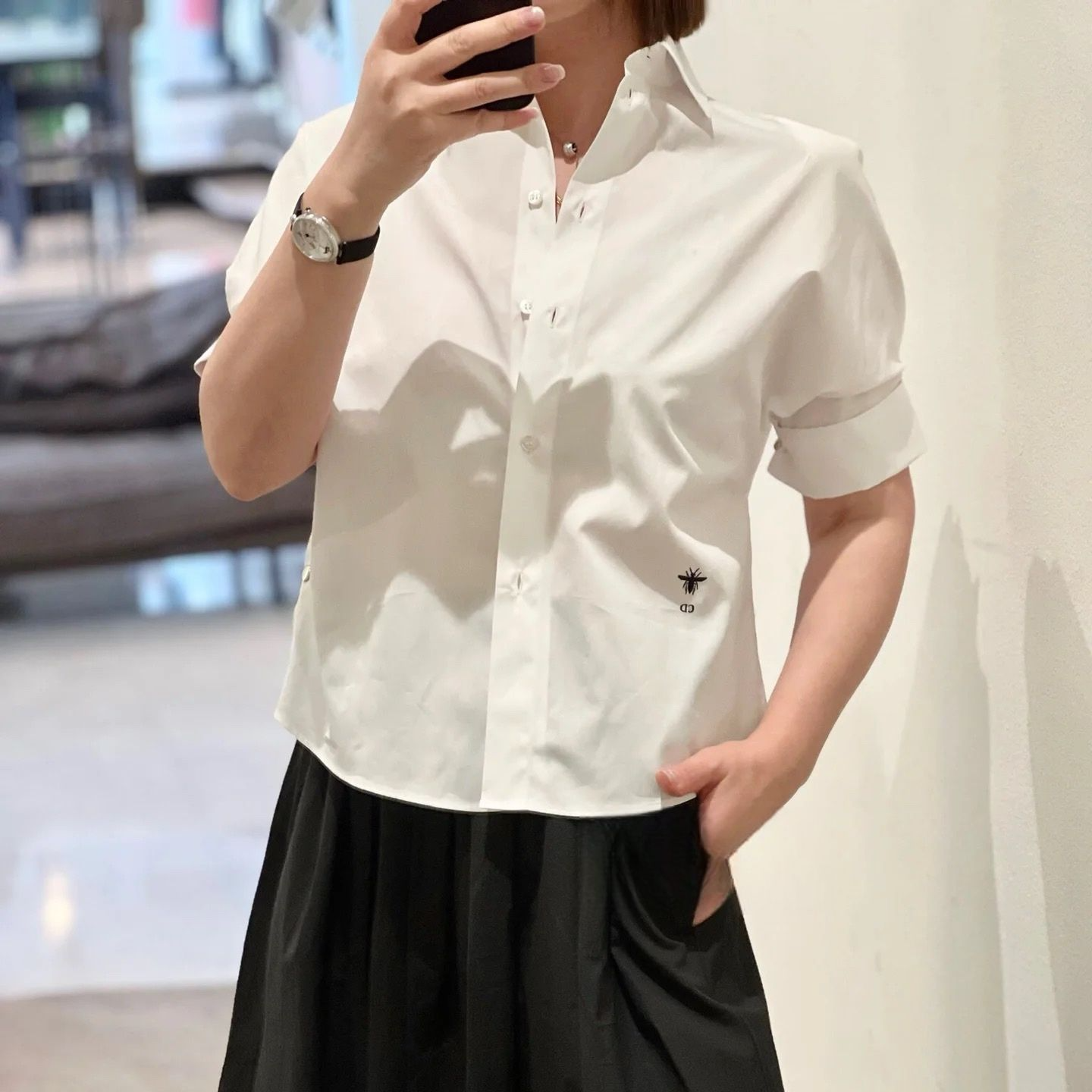 99新 DIOR/迪奥 双双臻选/vv01458/迪奥衬衫/F34码