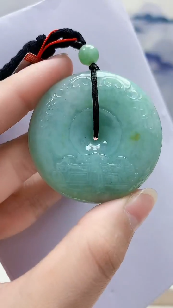 未镶嵌定制翡翠4852lr-毛货挂件34