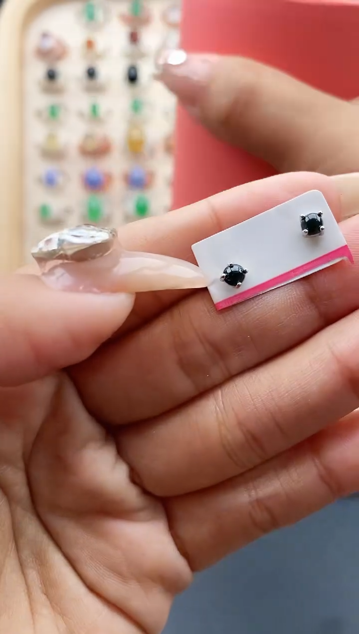 【闪购商品】翡翠戒指银S925镶嵌缅甸天然A货翡翠111  9+10