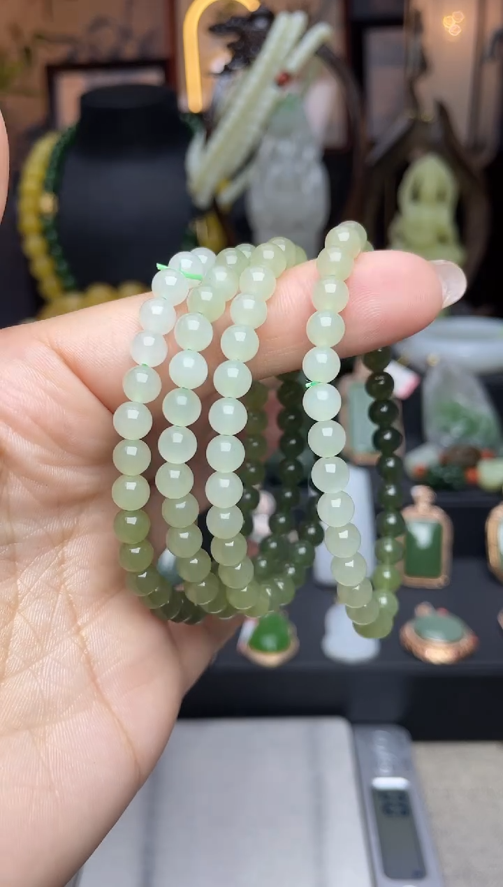 【闪购商品】和田玉颈饰未镶嵌手串多样性发其一