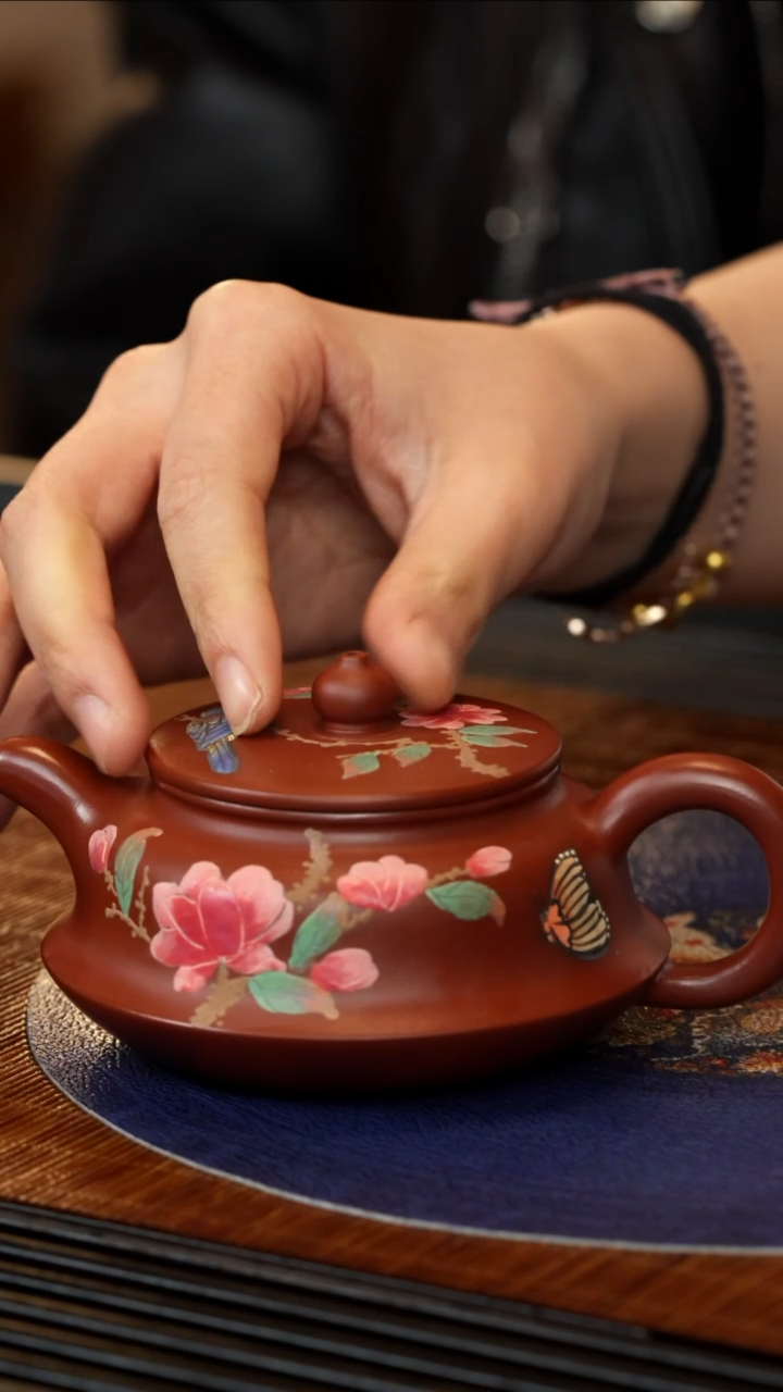 【闪购商品】紫砂茶壶WYS 朱泥 平湖秋月 170cc