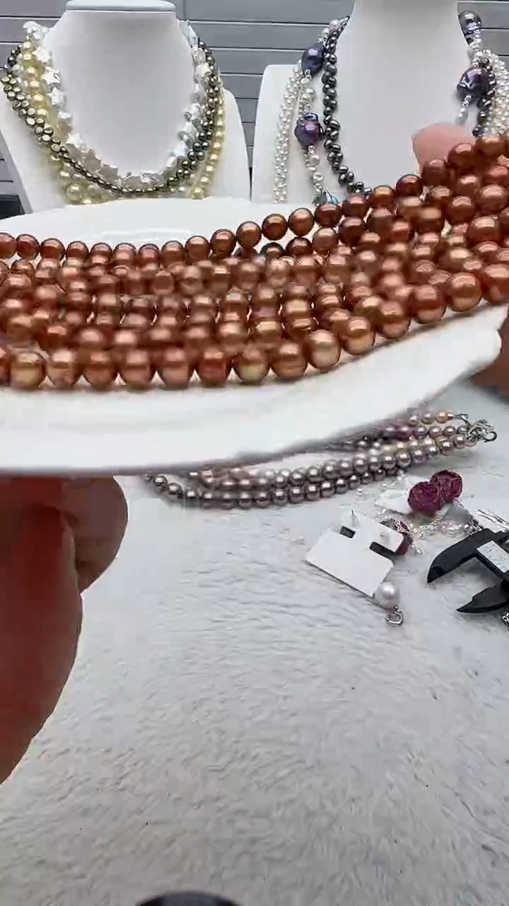 【闪购商品】淡水珍珠项链银S925镶嵌5