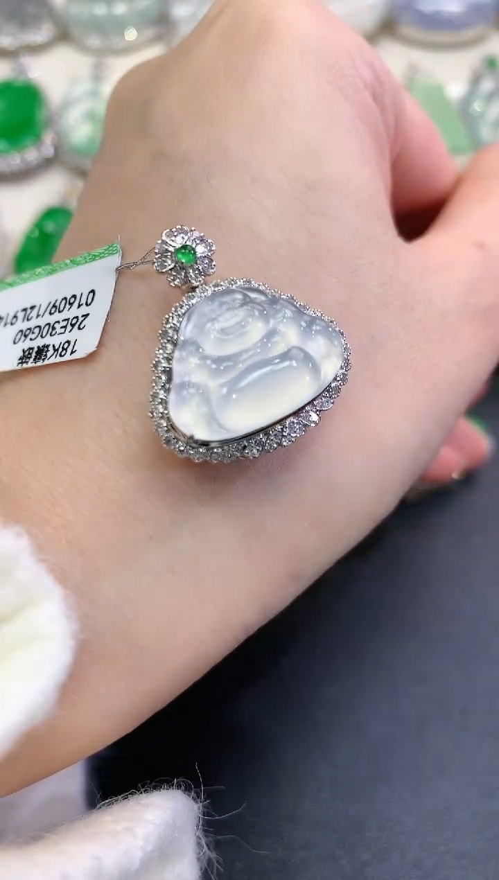 【闪购商品】翡翠颈饰18K金镶嵌C139   多样性一件发货