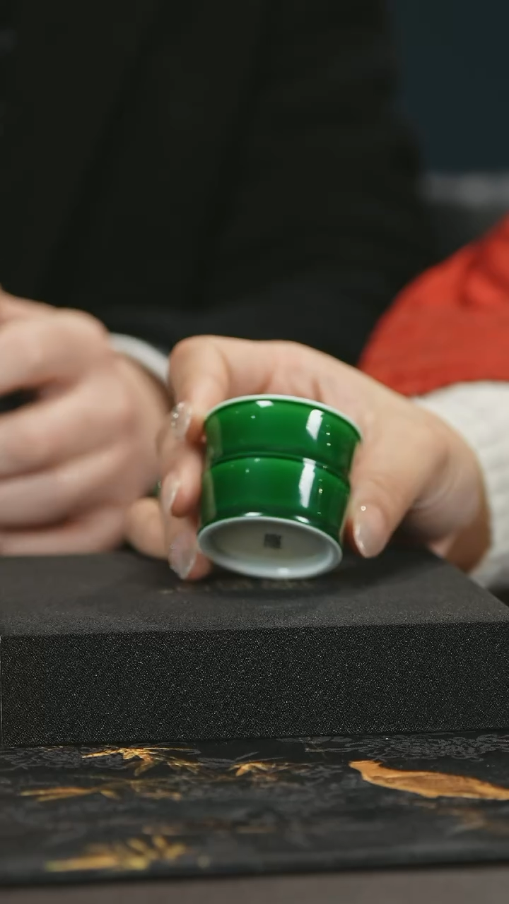 【闪购商品】 瓷堂里郎窑绿杯子