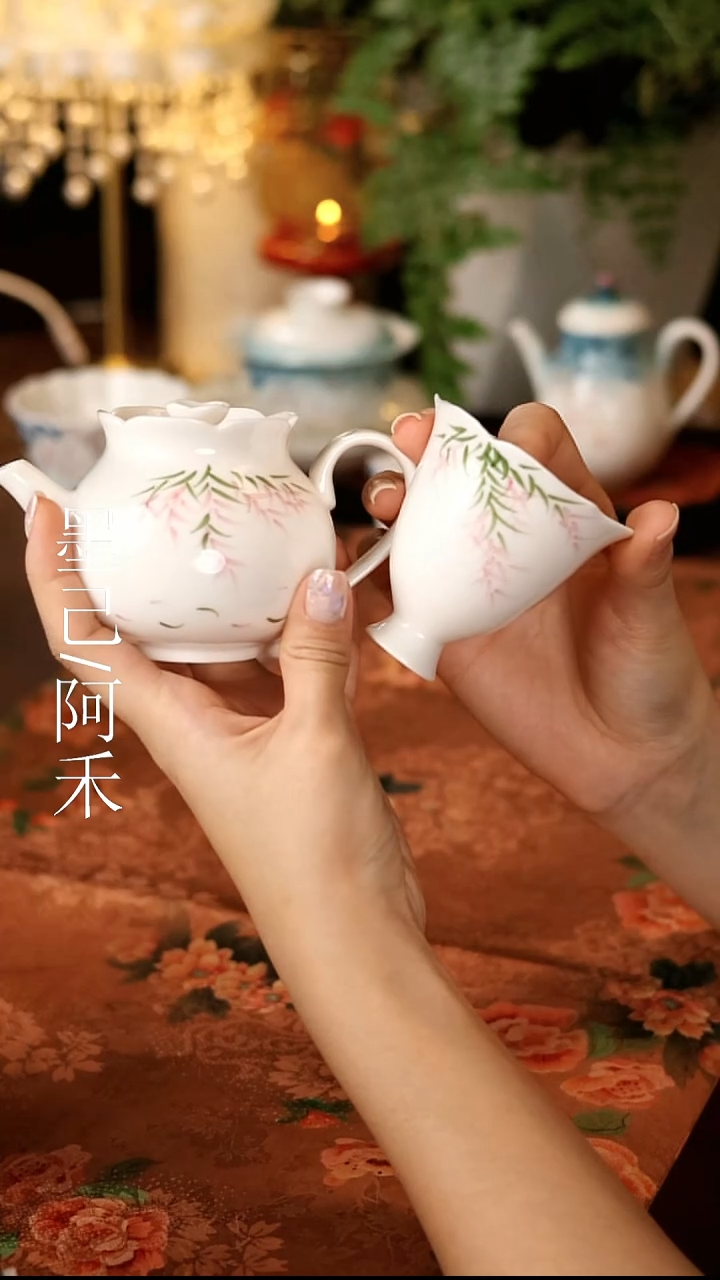 手绘壶+杯哈哈哈哈