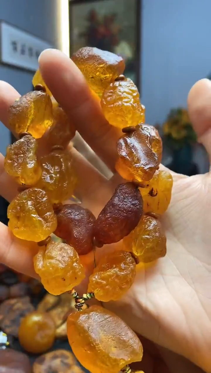 手链琥珀未镶嵌手串