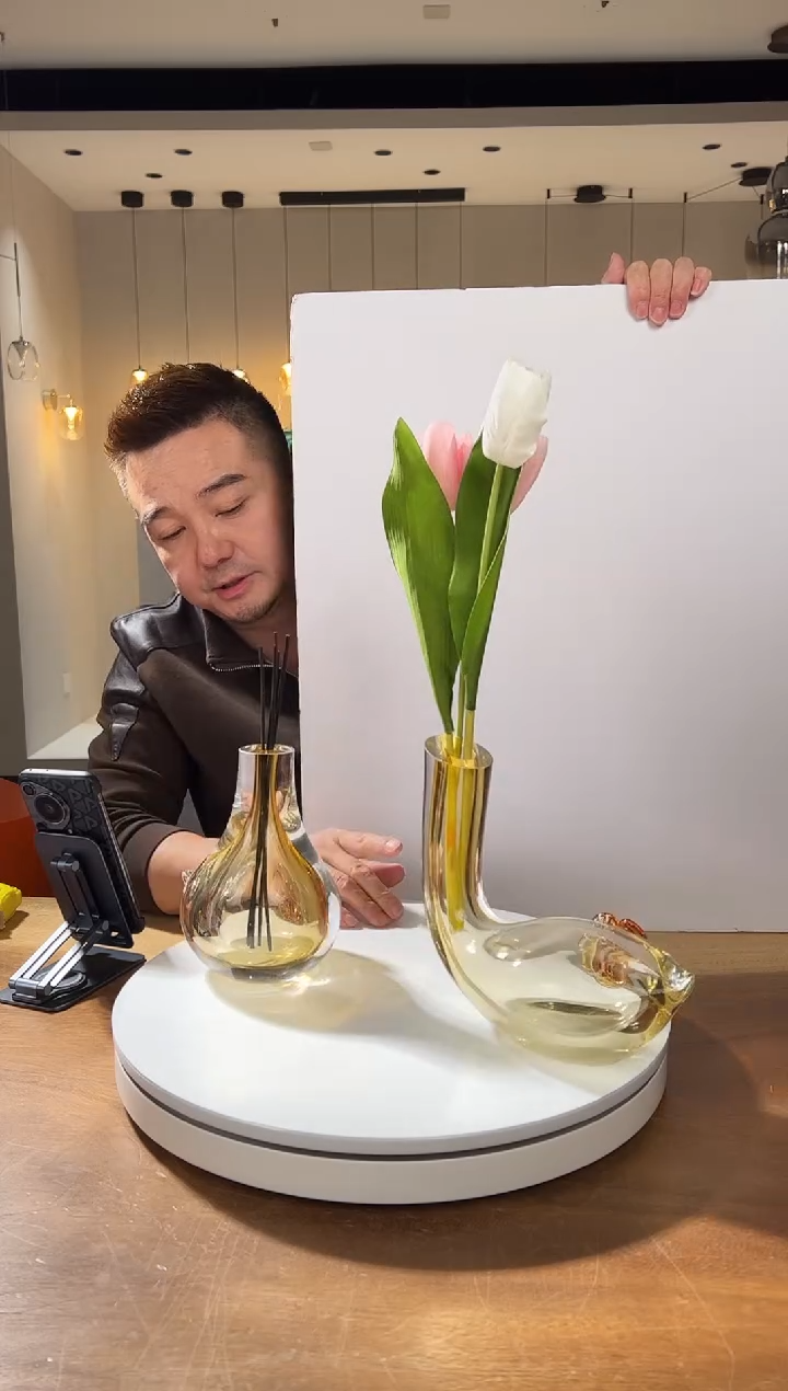 【闪购商品】茶宠天鹅颈香薰瓶+花瓶组合