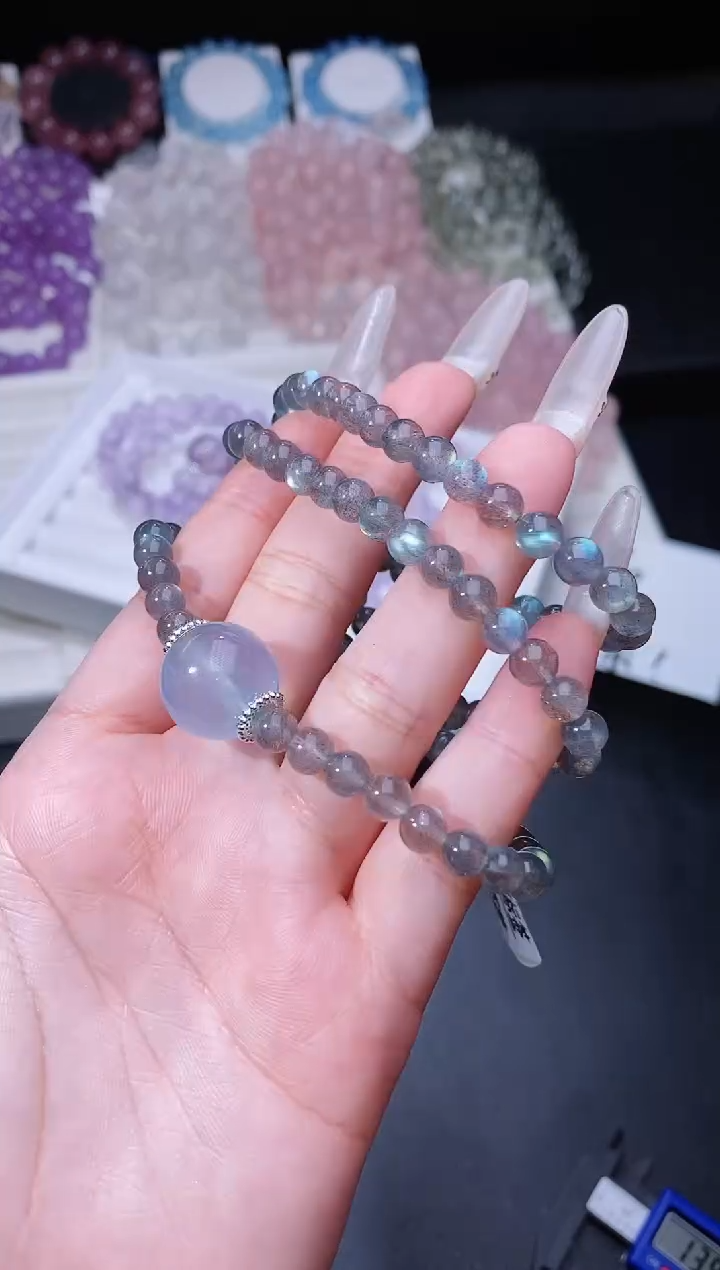 【闪购商品】长石手链未镶嵌19.76手串