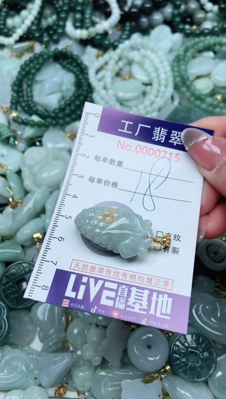 【闪购商品】翡翠吊坠(不含链)未镶嵌翡翠