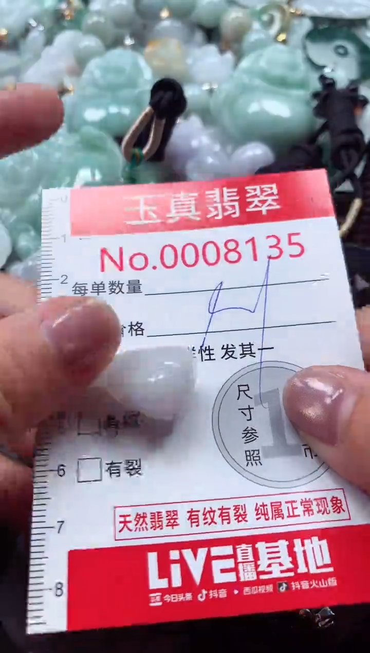 吊坠(不含链)未镶嵌翡翠8135
