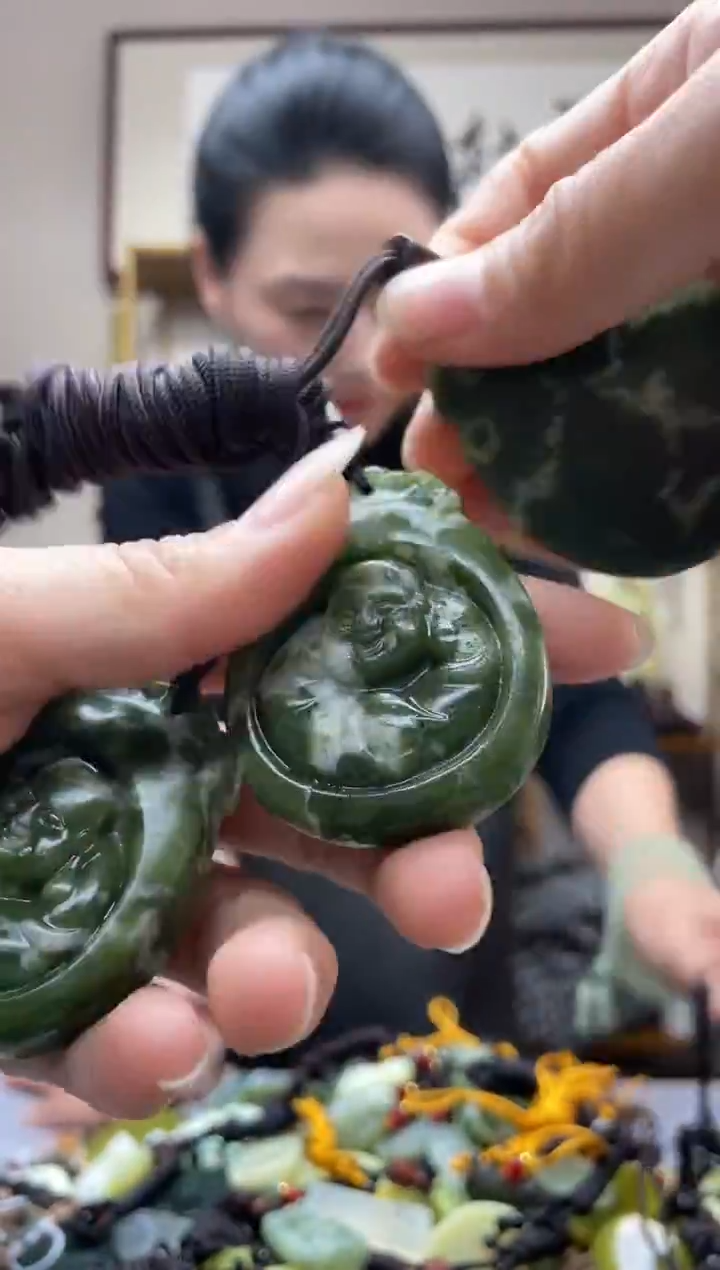 未镶嵌岫玉吊坠多样性发货*拍一发一