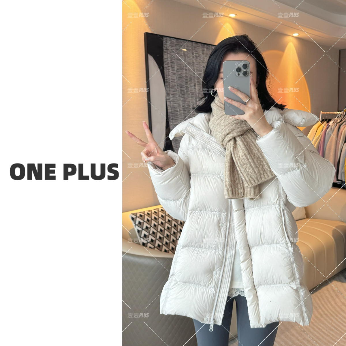 泡芙感新国标90白鸭绒羽绒服零压力羽绒服加厚保暖连帽时尚