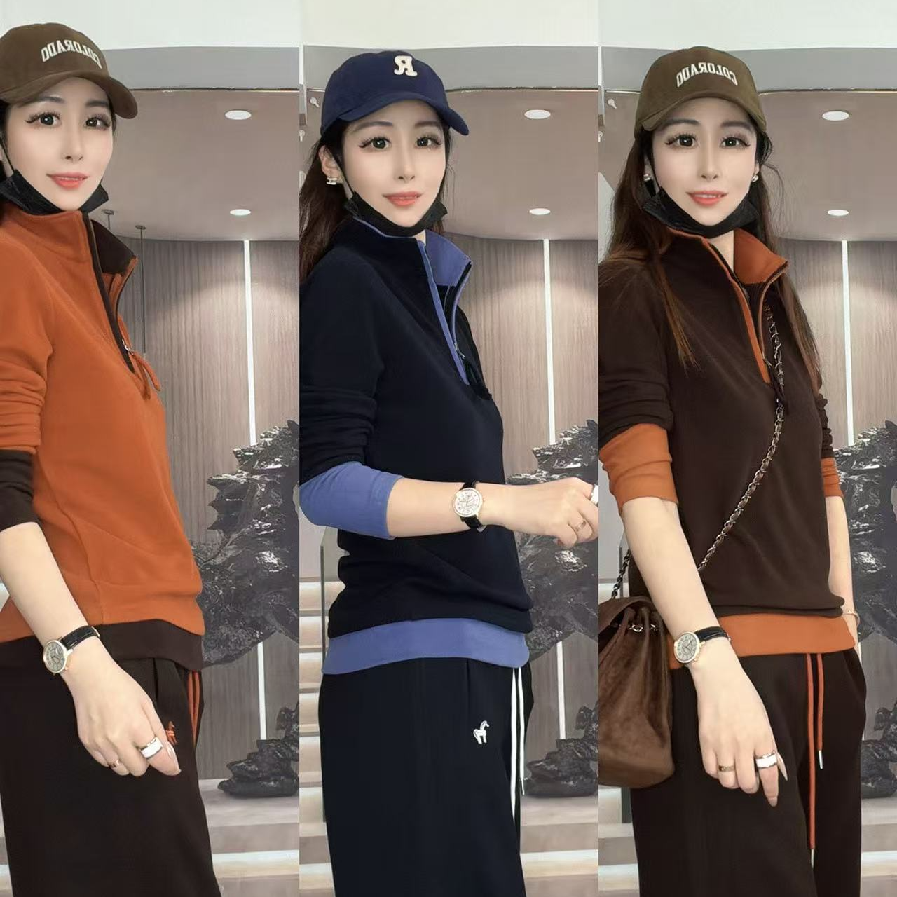 【鸯哥】711冬款新品显瘦百搭澳绒气质休闲打底衫上衣