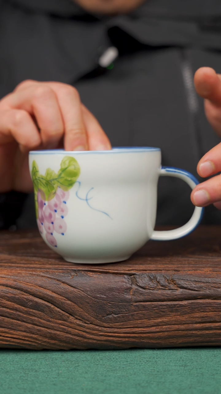 【闪购商品】瓷片73景德镇杯釉下手工手绘瓷器