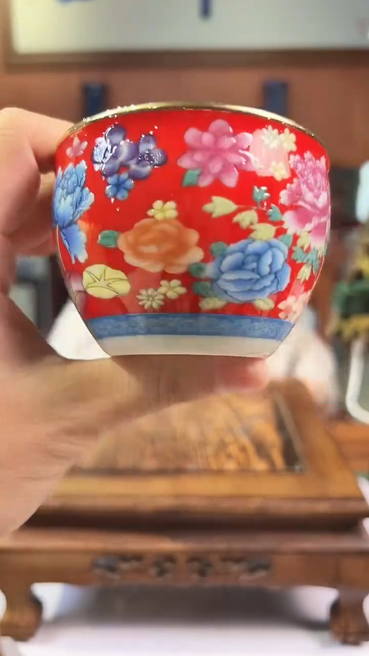 摆件陶景德镇陶瓷青花摆件23