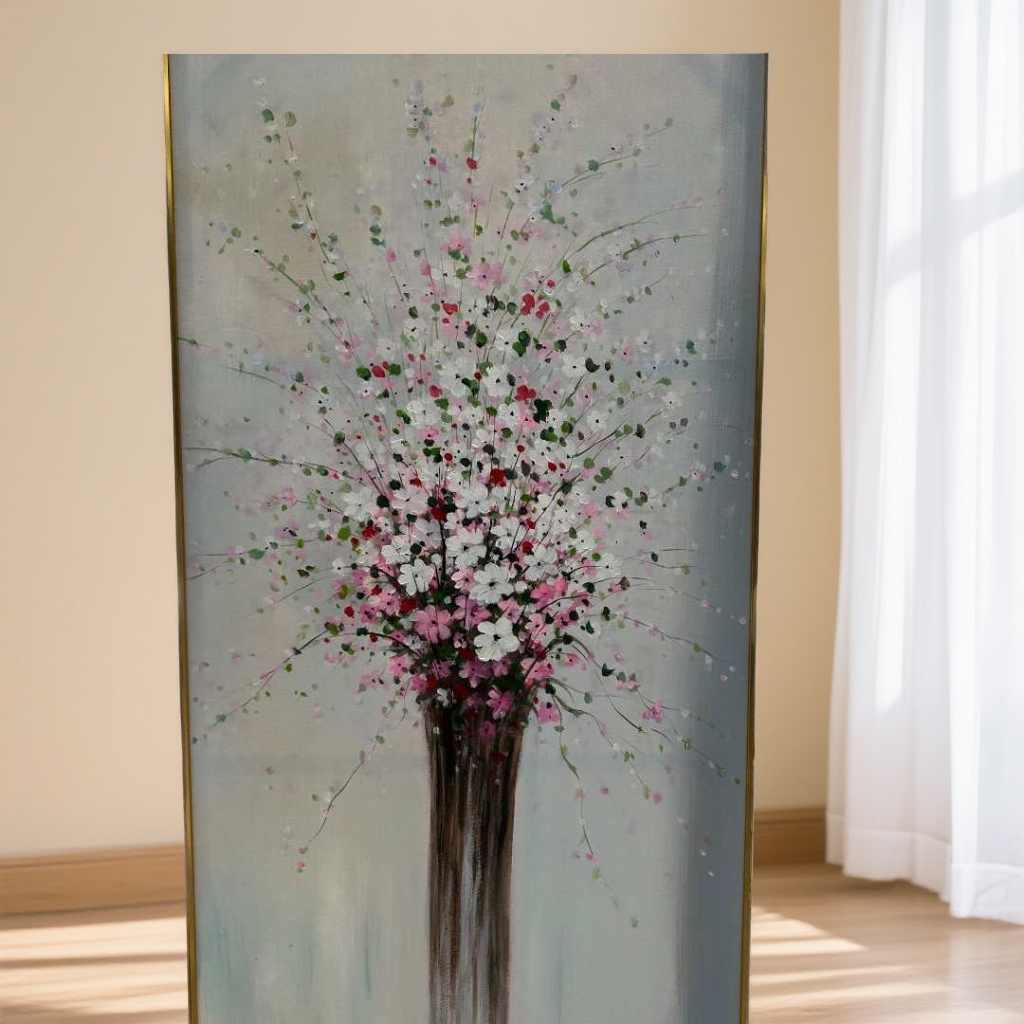 创意手绘现代挂墙装饰性画68*138cm