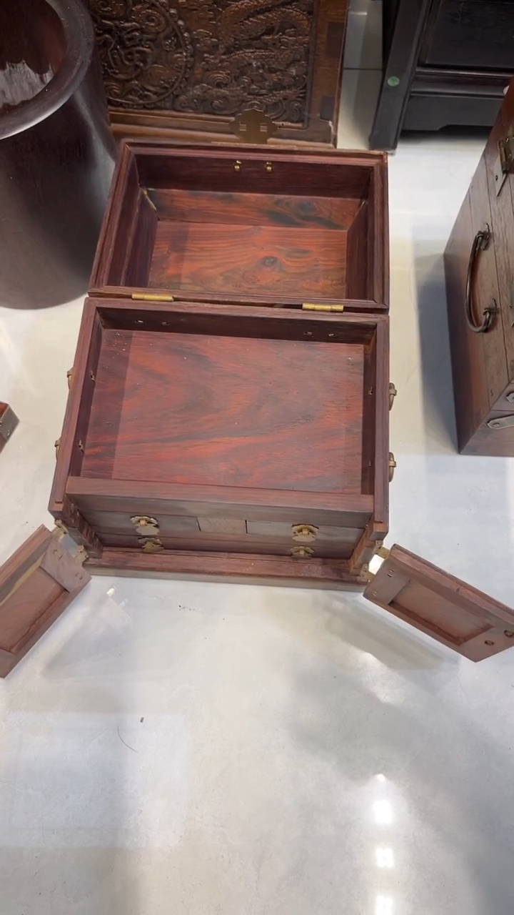 【闪购商品】木红酸枝官箱首饰箱