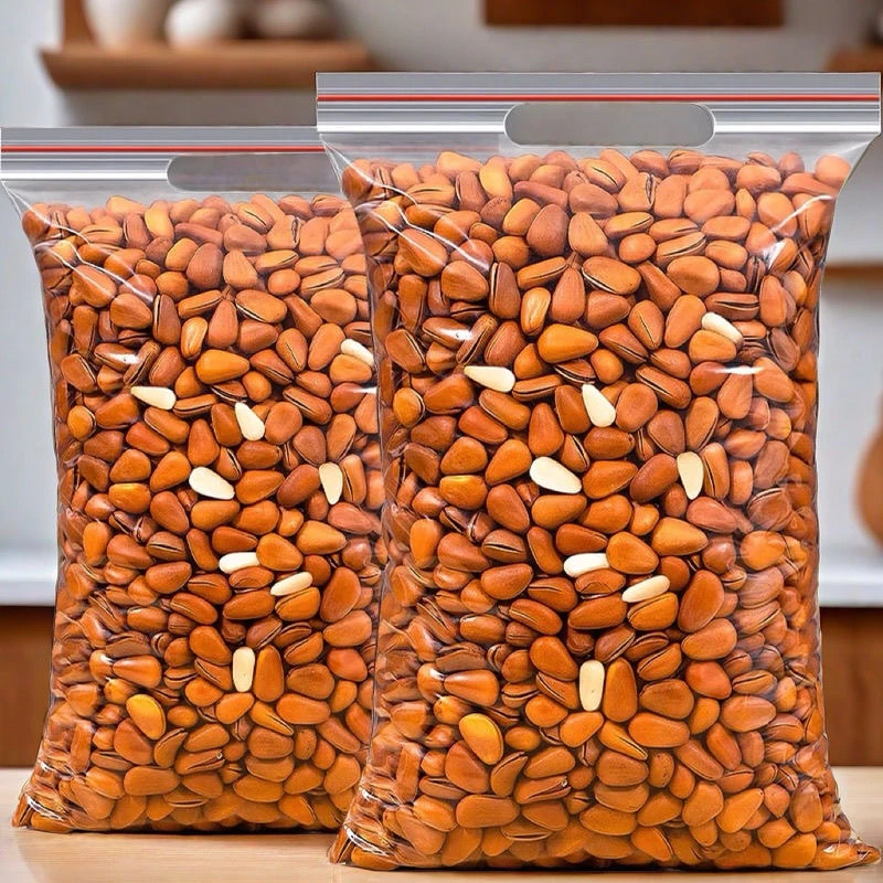 新货松子带壳开口松子零食手剥大颗松子散装坚果休闲零食美味营养