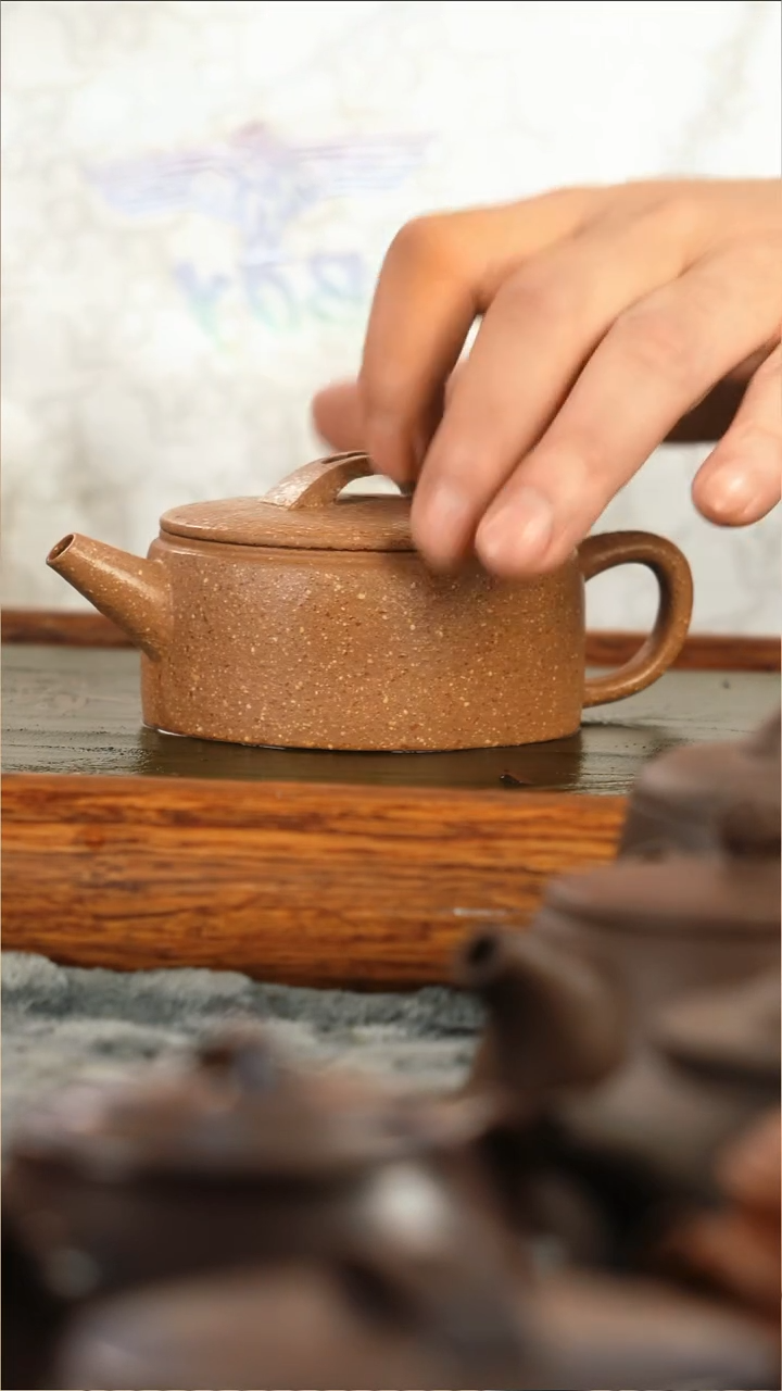 茶壶紫砂五彩段泥粗砂薄胎汉瓦