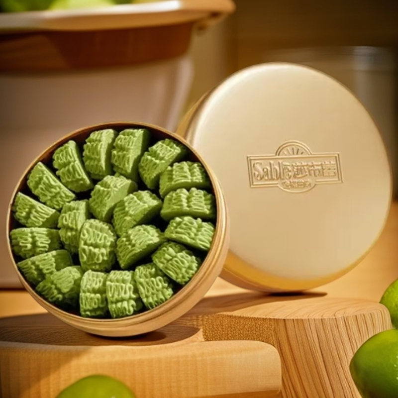 【保质期至25.8.12】莎布蕾 金罐小花曲奇（黄油味/抹茶味）198g