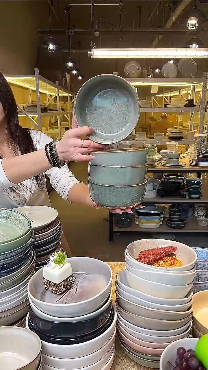 瓷25外贸尾货窑变釉下彩默认微瑕