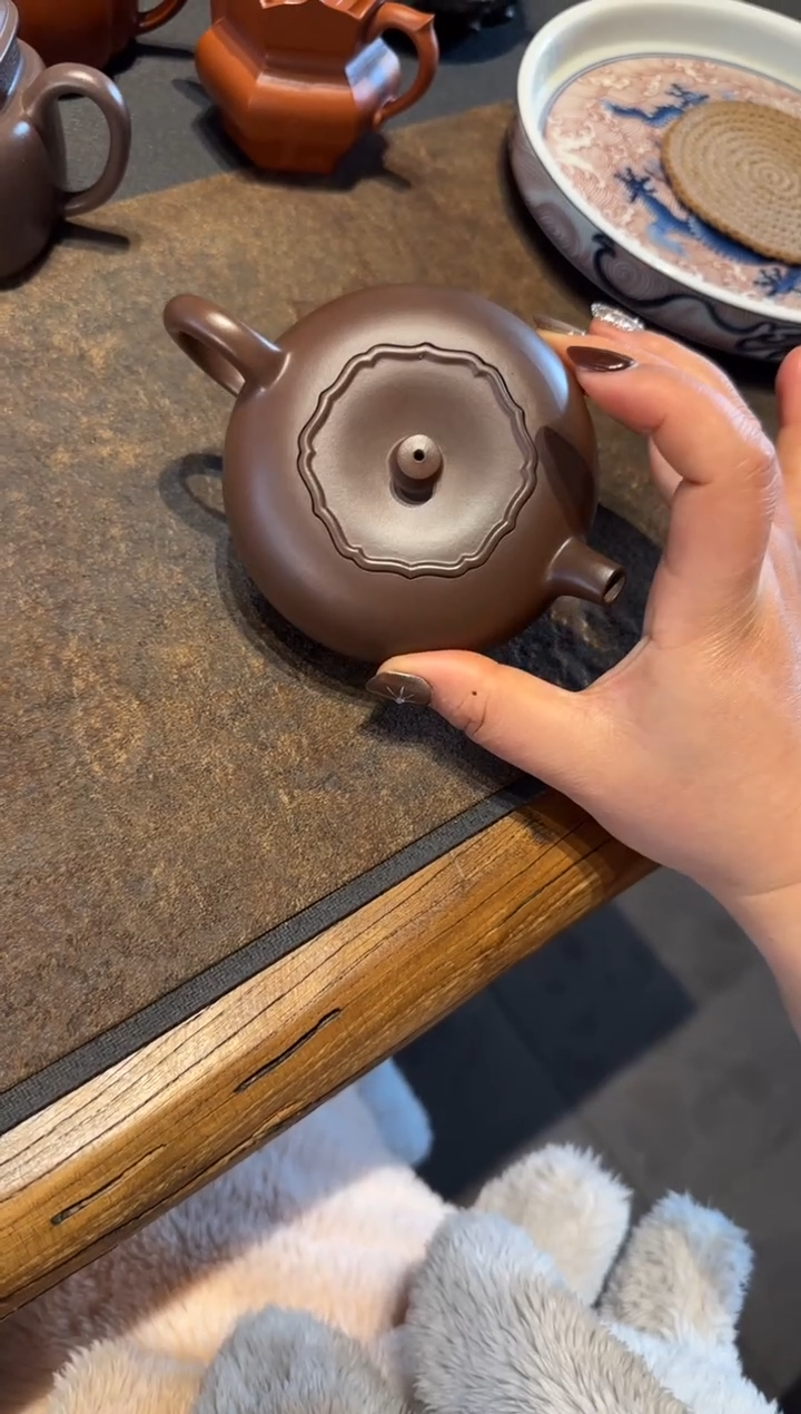 【闪购商品】紫砂茶壶柿柿如意