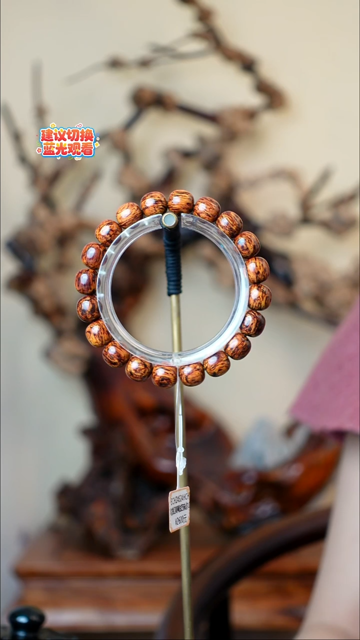 木菩*本降真香红降花梨公高货1.0手串 14g