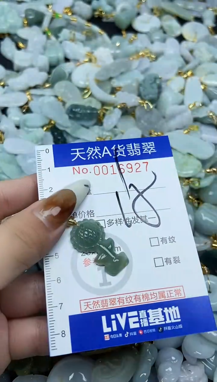 【闪购商品】翡翠颈饰未镶嵌天然A货翡翠