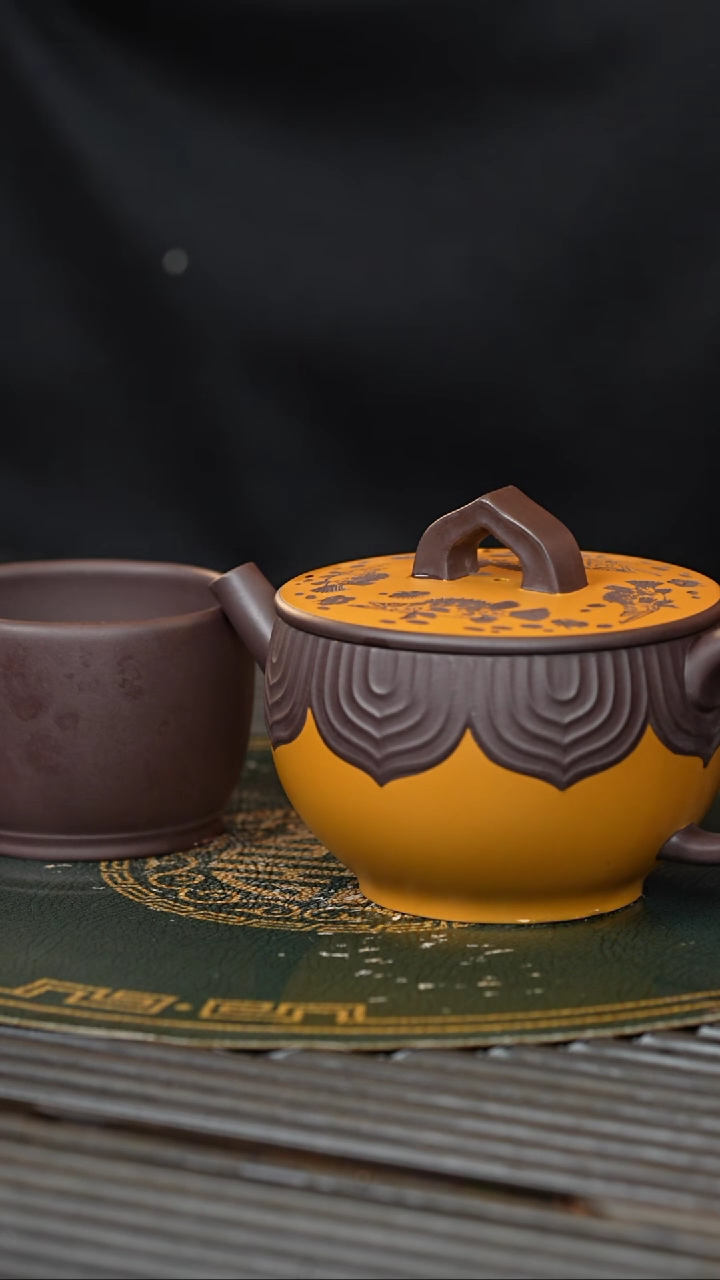 【闪购商品】紫砂茶壶ZCP 泥上泥工艺 汉瓦 251cc