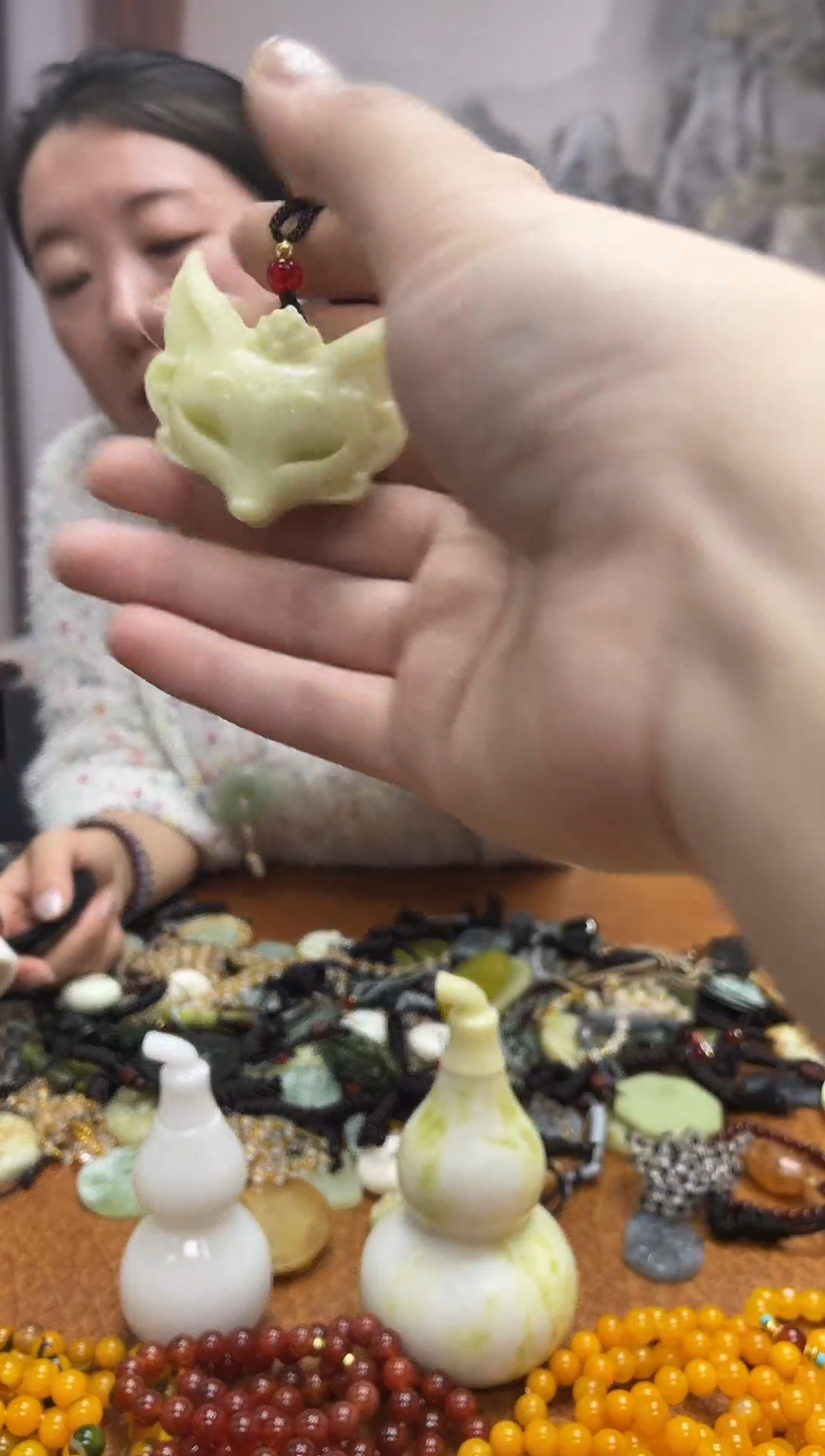 未镶嵌岫玉吊坠·