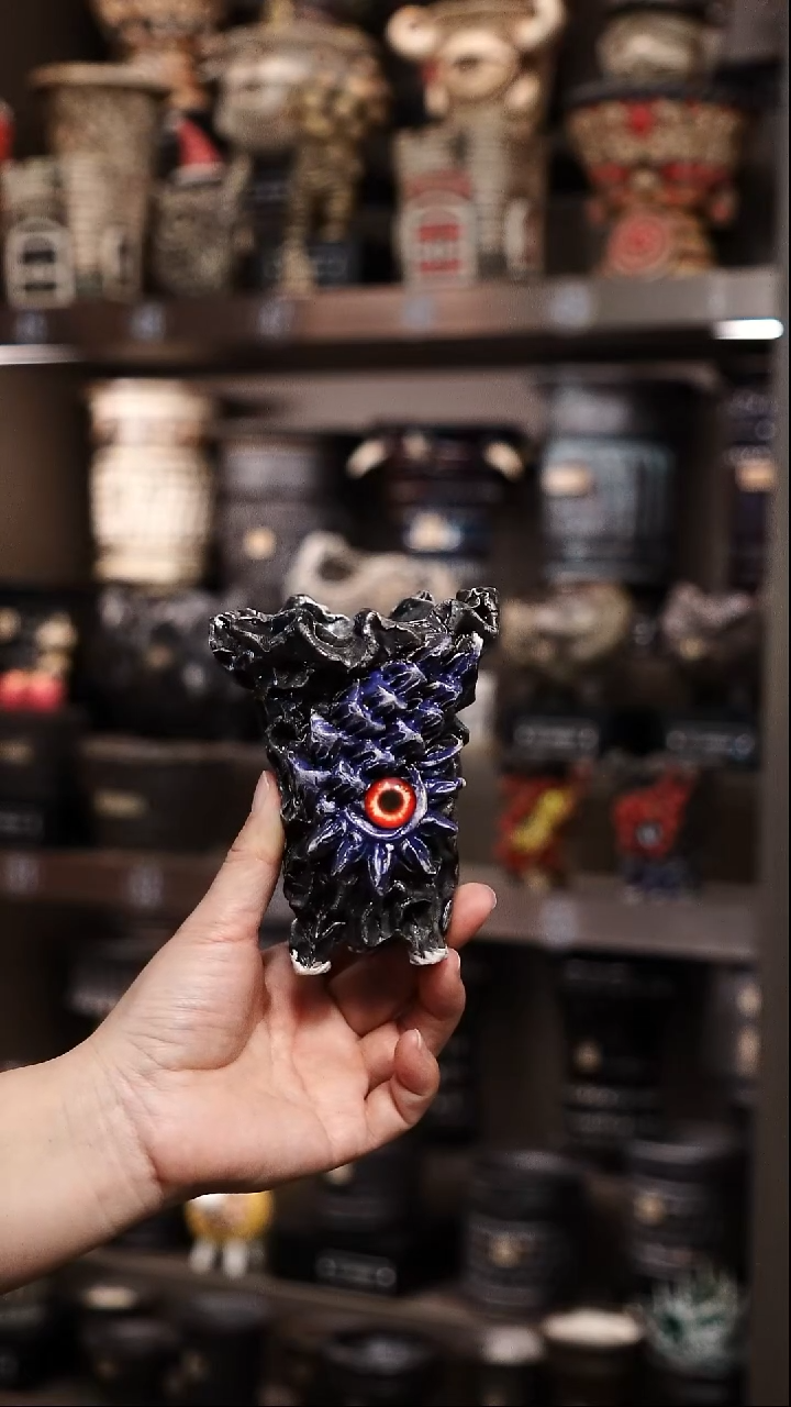 小* 泰国进口手工花盆个性创意花盆