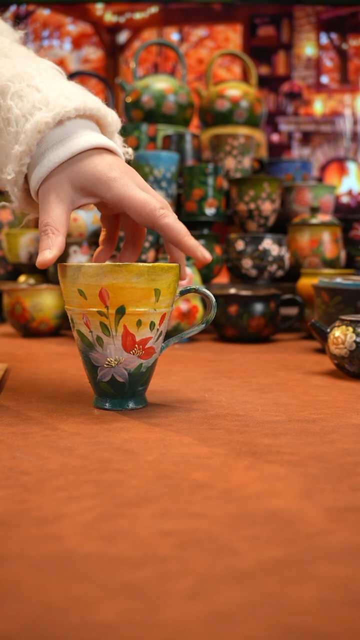 油画   釉下彩   杯子