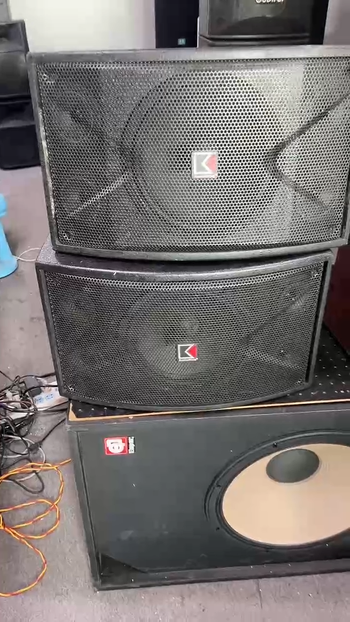 不包邮 10寸4高音卡包音响 KTV音箱一对 运费到付
