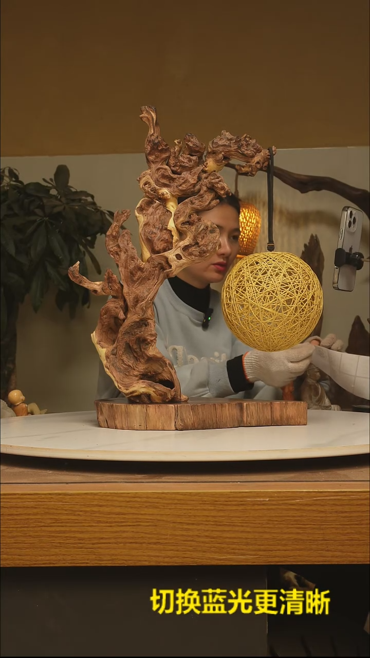 木西**典根雕摆件类006