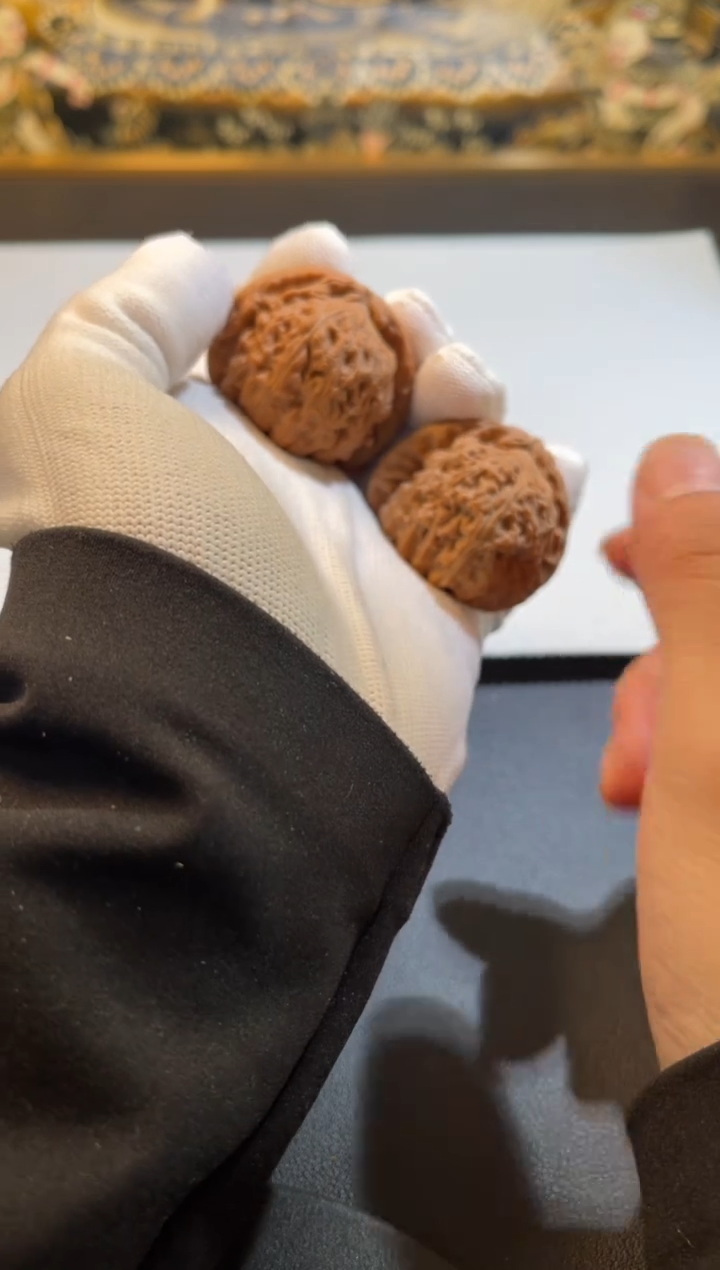 【闪购商品】桃核把件超头对三角白2号一图一物41【拒绝差评】