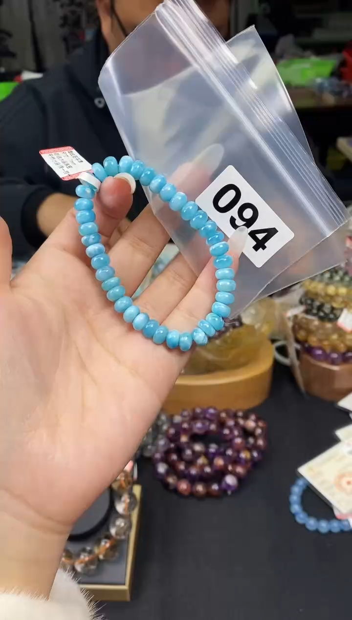 【闪购商品】针钠钙石（海纹石）手串未镶嵌手串094