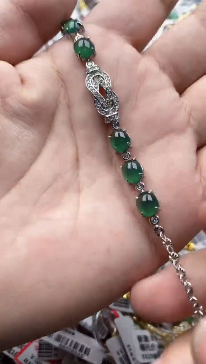 【闪购商品】翡翠戒指银S925镶嵌9999---2