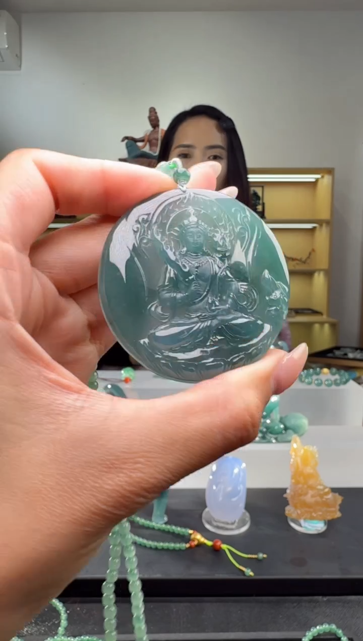 吊坠(赠链)未镶嵌翡翠虚空藏（多样性发其一）