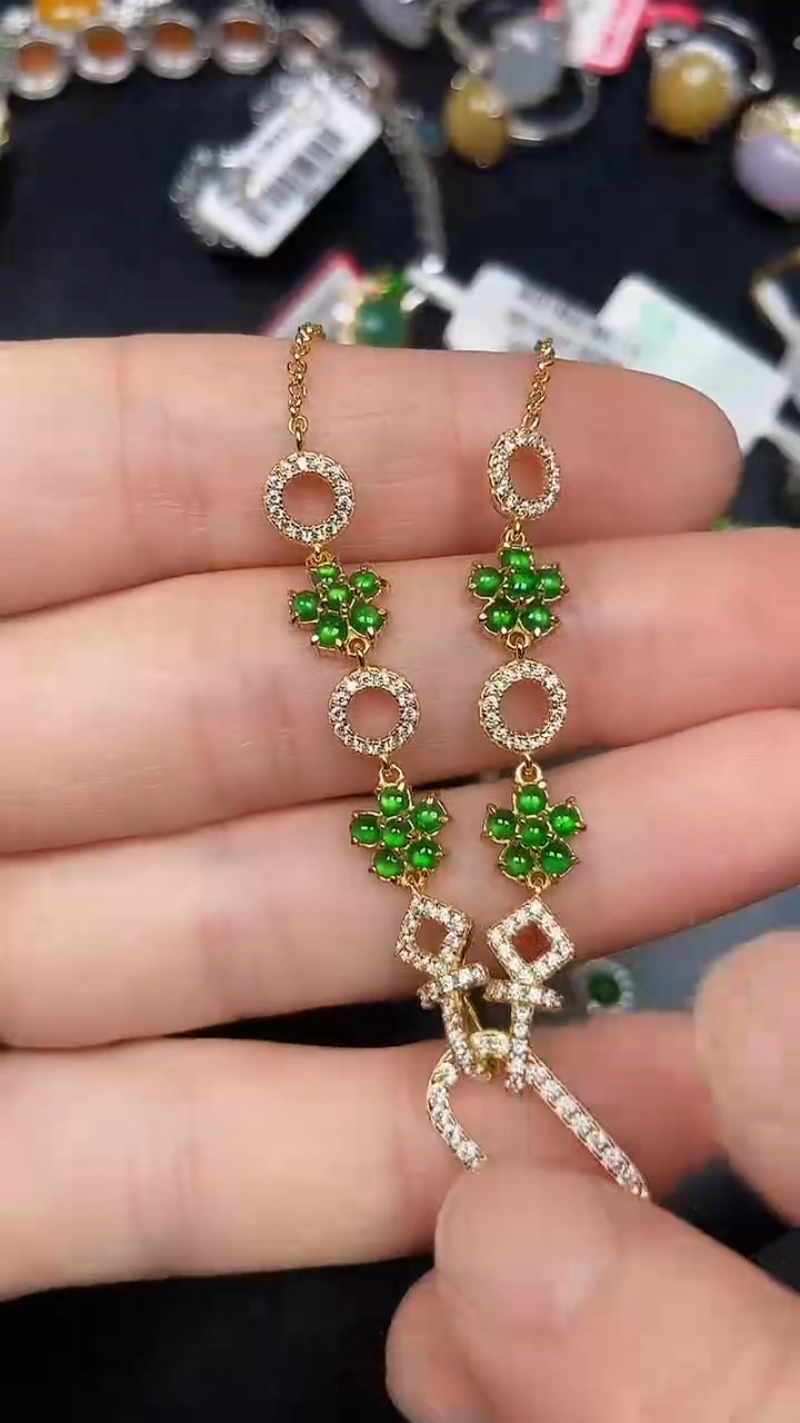 银S925镶嵌戒指翡翠6700