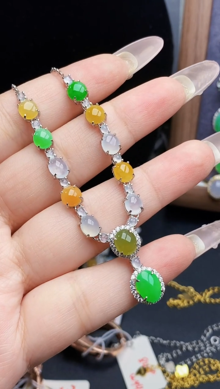 银S925镶嵌戒指翡翠1400